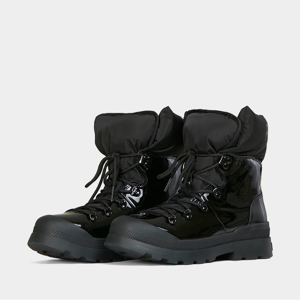 RUDSAK Black Patent Winter Rain Boots